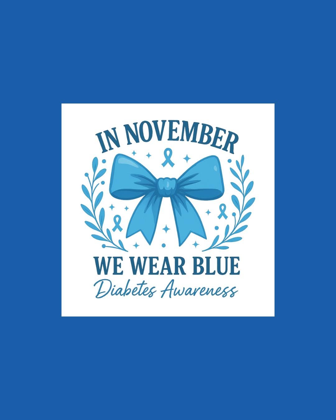 Diabetes Awareness Die Cut