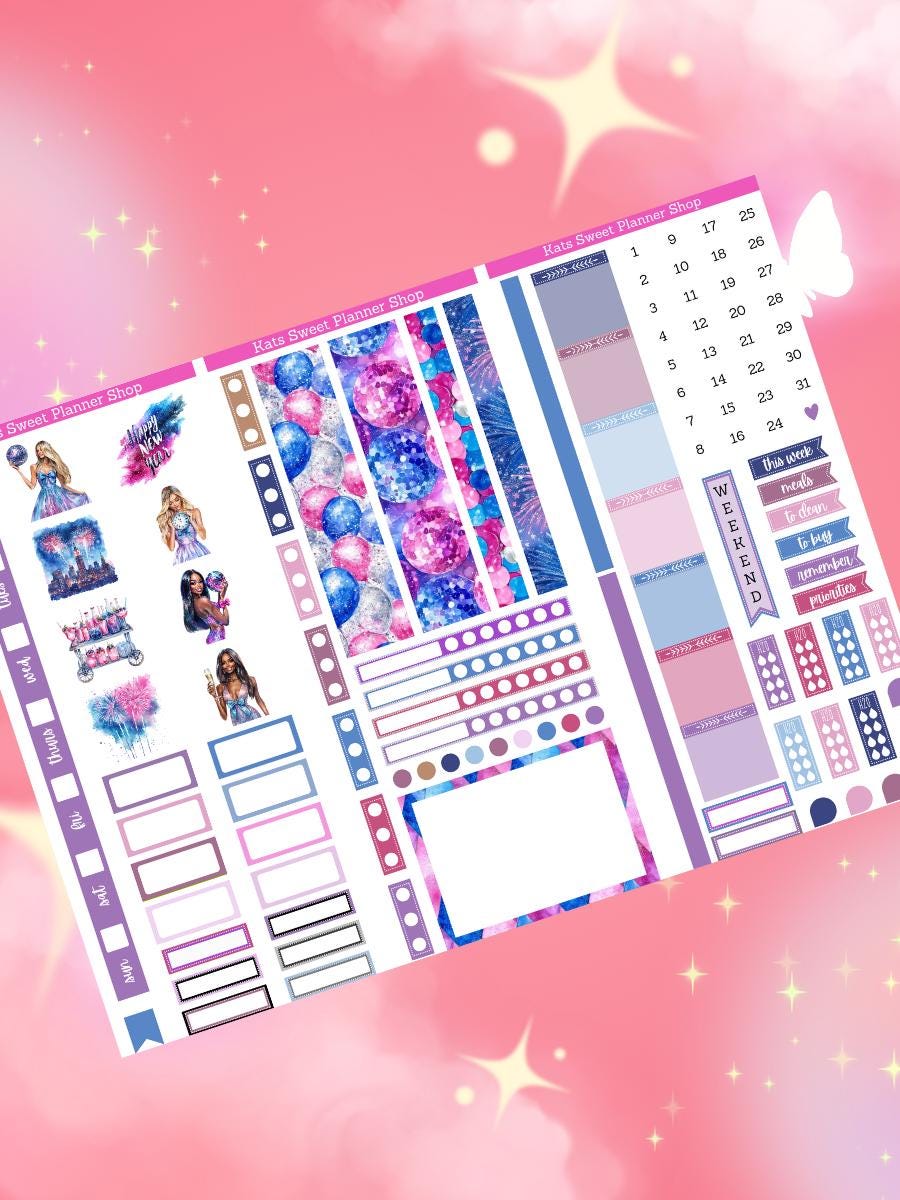 Colorful New Year Hobo Weeks Kit