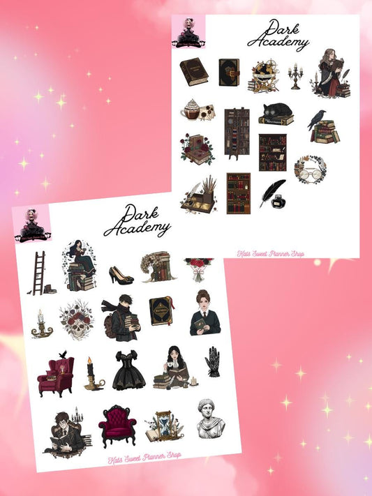 Dark Academy Sticker kit