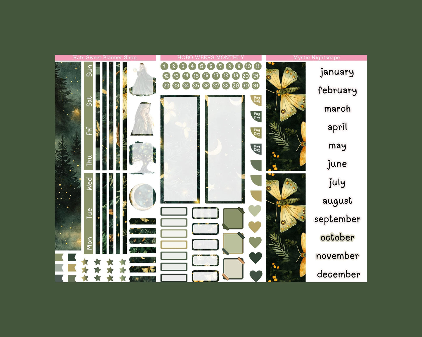January - June 2026 Hobo Weeks kit Monthly
