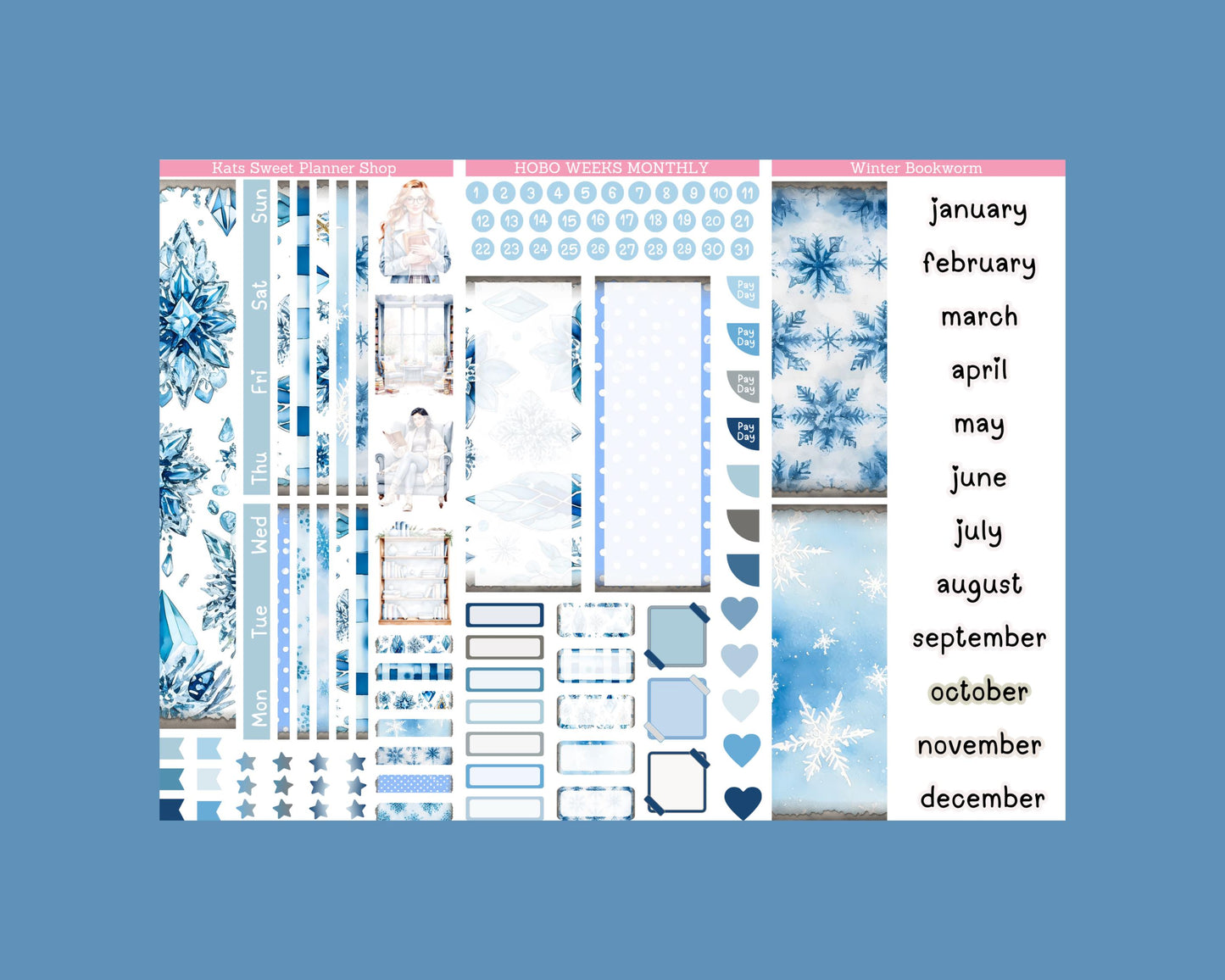 January - June 2026 Hobo Weeks kit Monthly