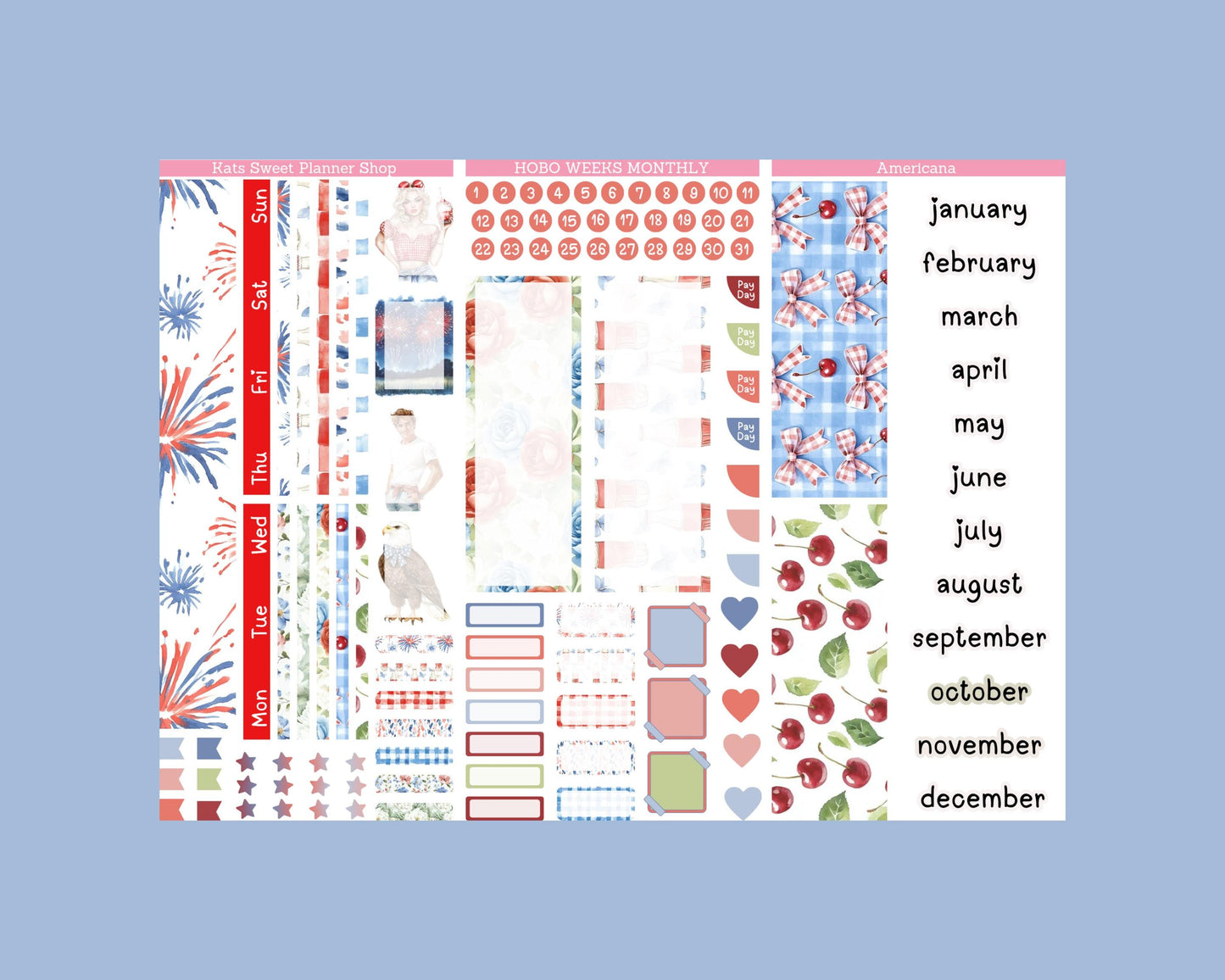 July - December 2026 Hobo Weeks kit Monthly