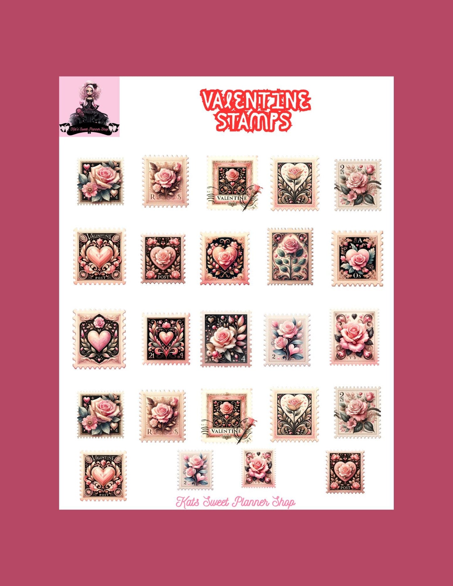 Valentine Stamps