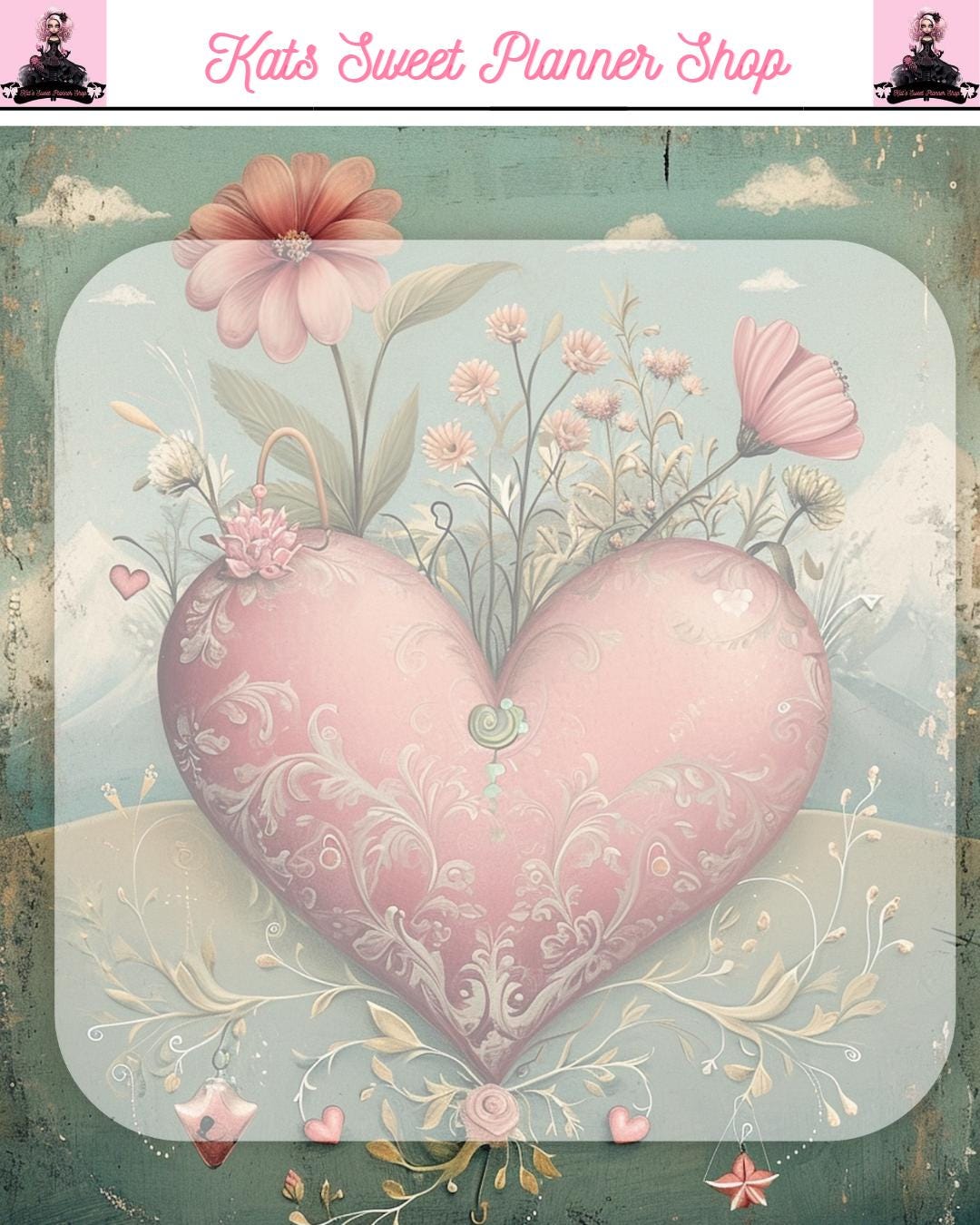 Vintage Valentine Tear Sheets