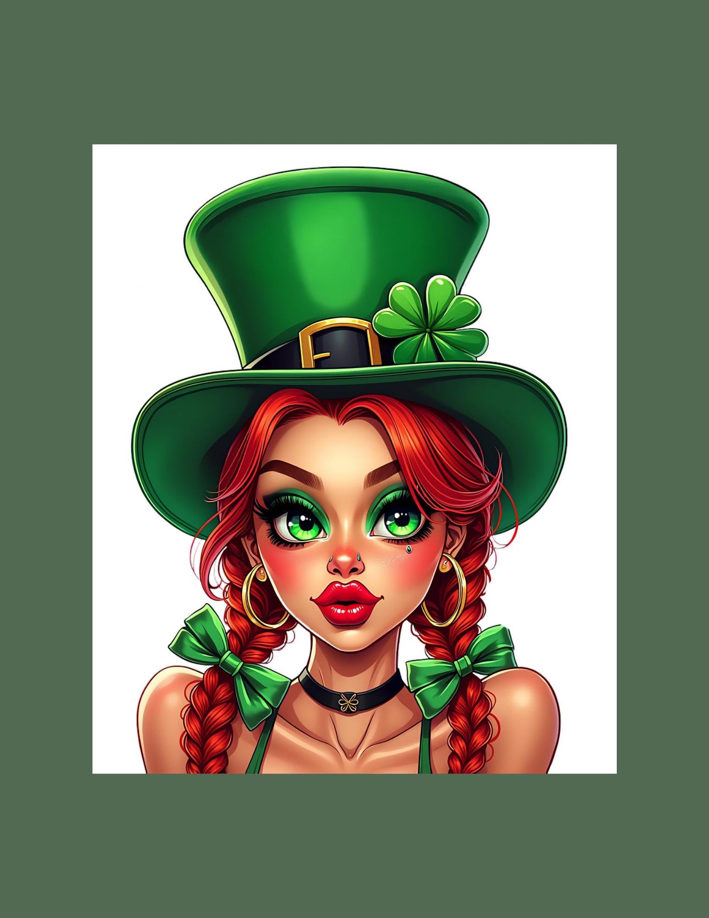 St Patricks Day Girl Die Cut
