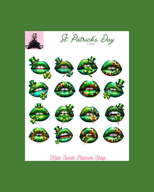 St Patricks Day Lips
