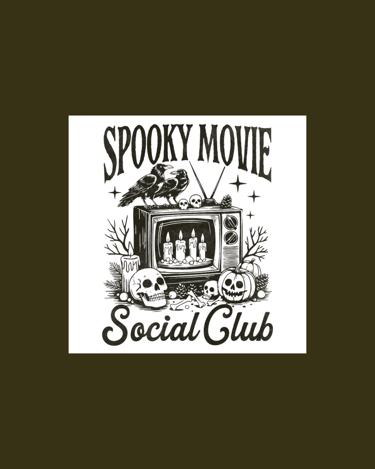 Spooky Movie Social Club Die Cut
