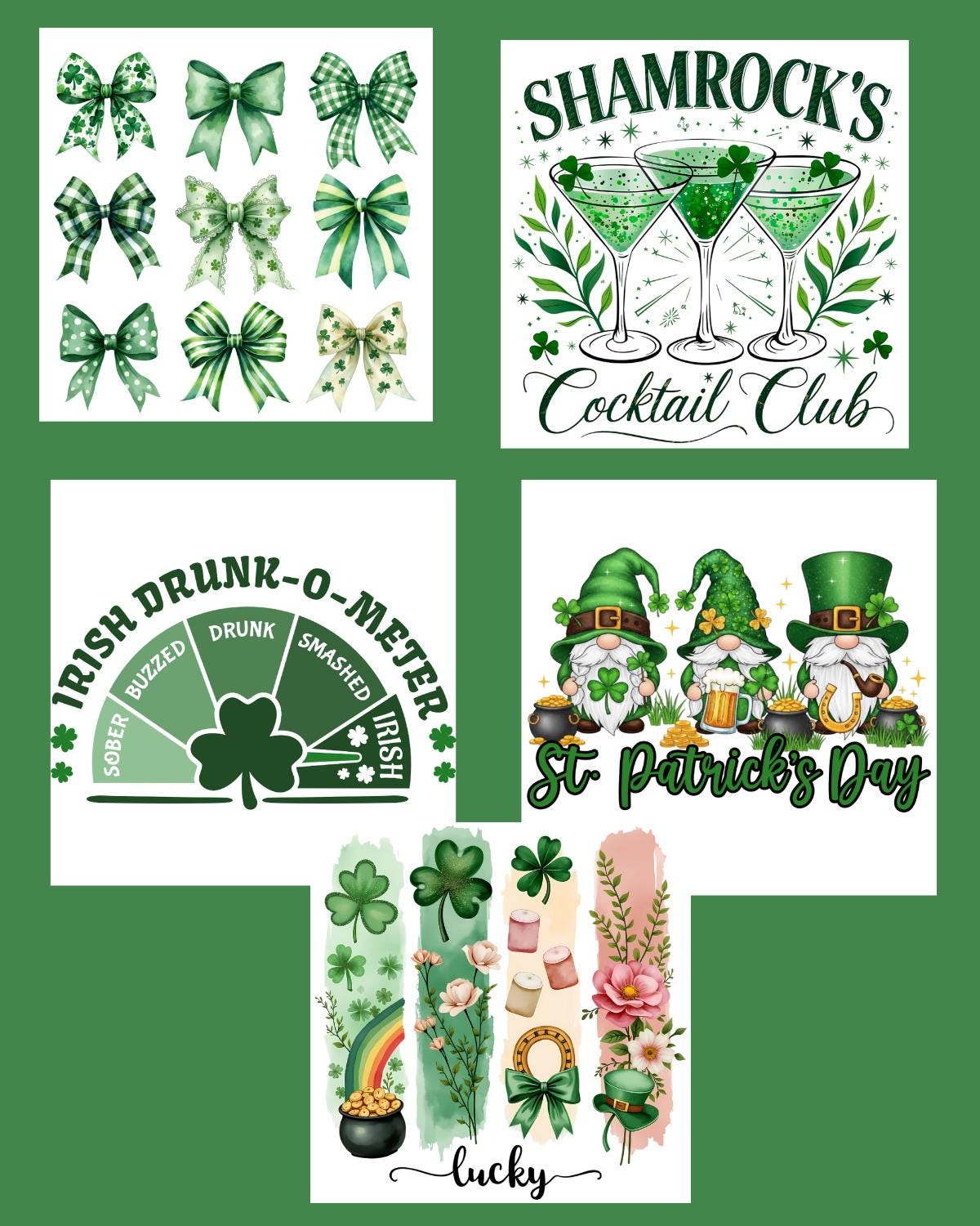 St Patrick's Day Die Cuts