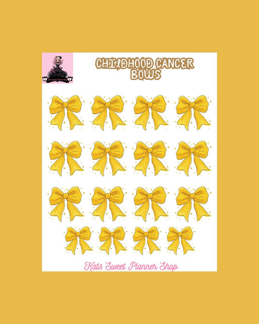 Childhood Cancer Bows