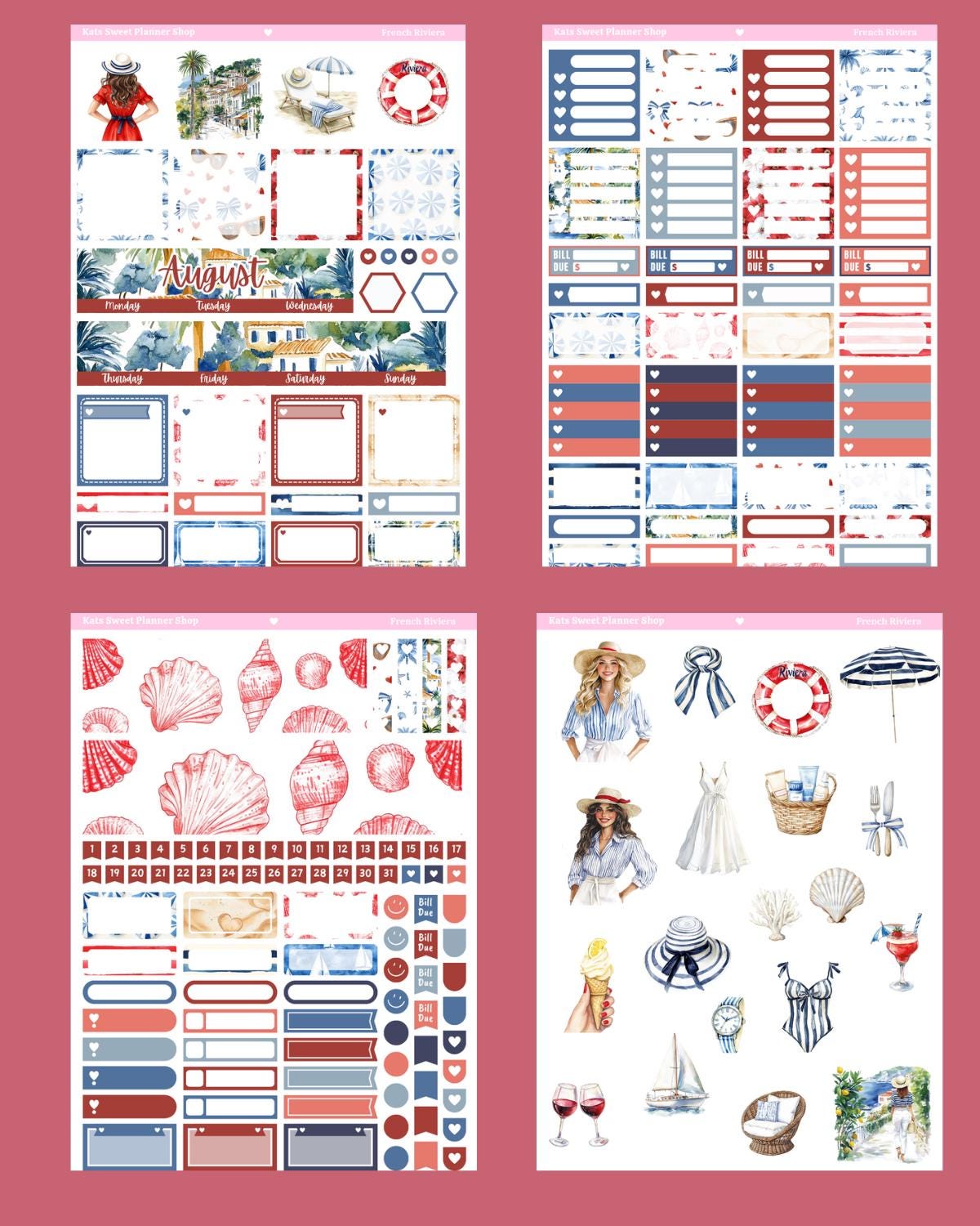 July- December 2026 Vertical Sticker Kits