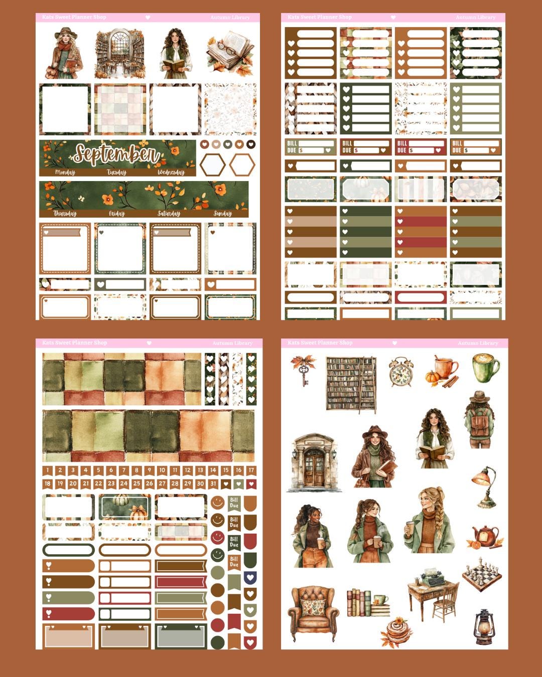 July- December 2026 Vertical Sticker Kits