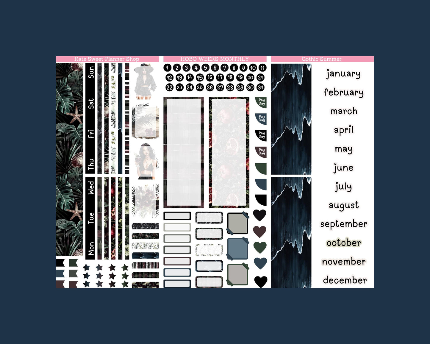 January - June 2026 Hobo Weeks kit Monthly