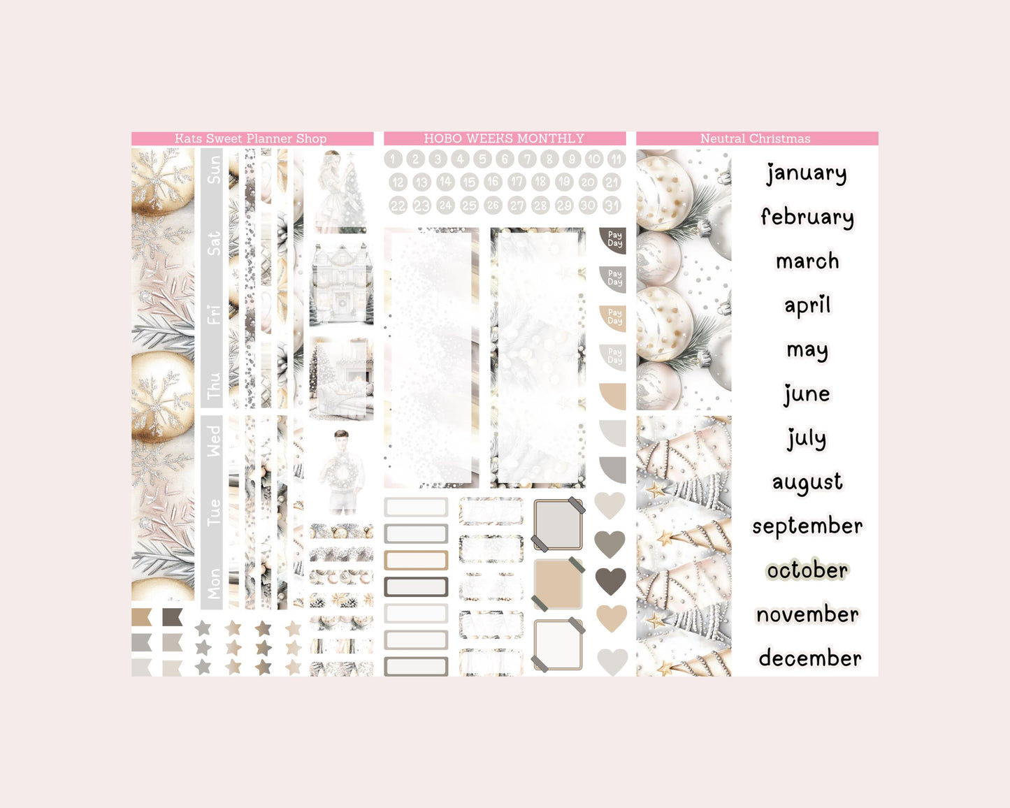 July - December 2026 Hobo Weeks kit Monthly