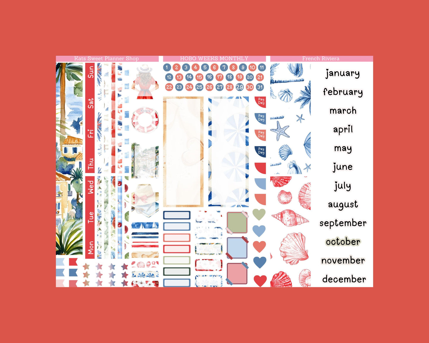 July - December 2026 Hobo Weeks kit Monthly