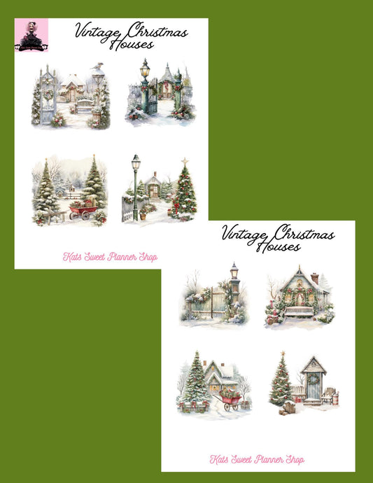 Vintage Christmas Houses