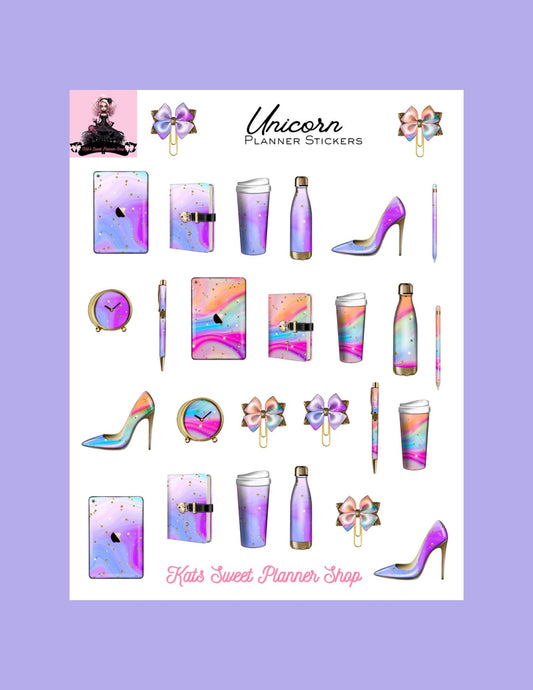 Unicorn Planner Stickers
