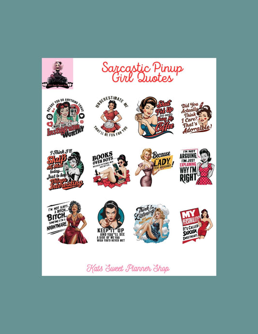 Sarcastic Pinup Girl Quotes