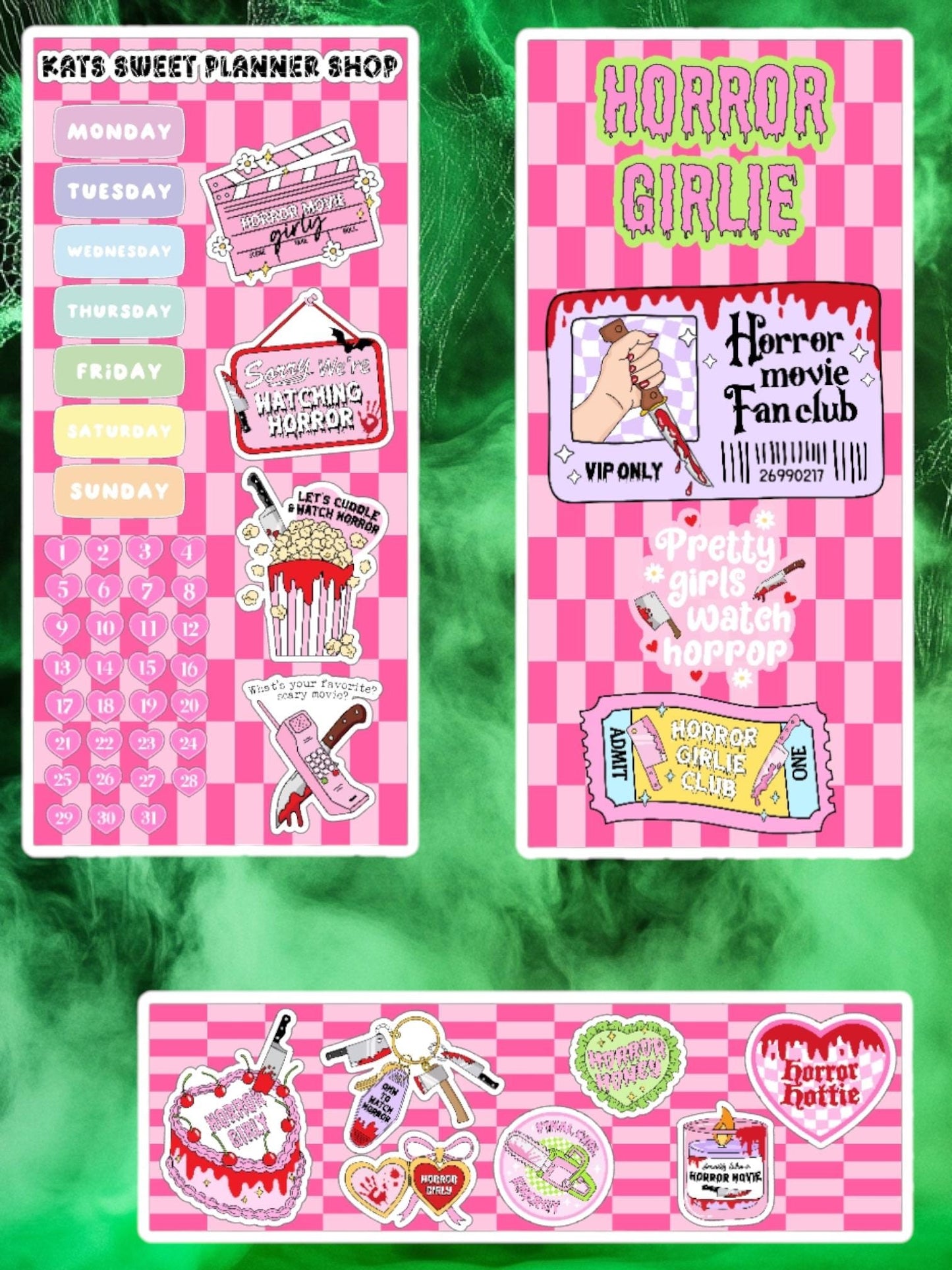 Horror Girlie Sticker Kit