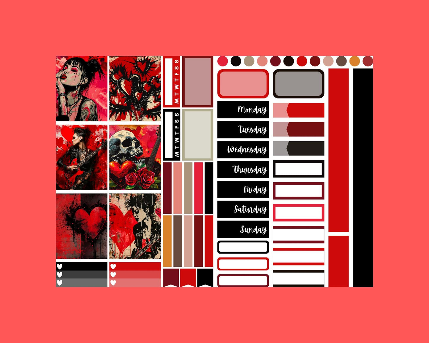 Punk Mini Sticker Kits