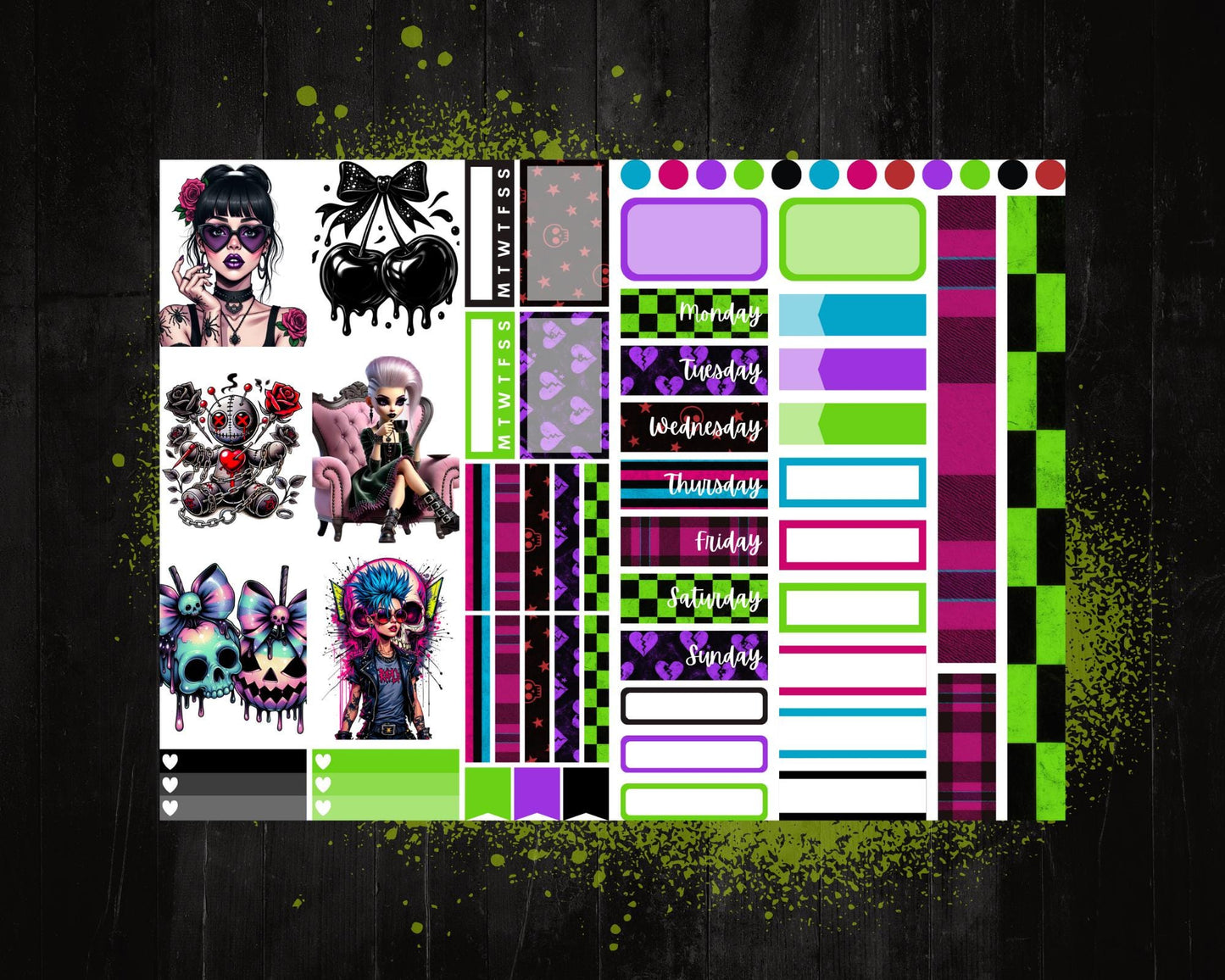 Punk Mini Sticker Kits
