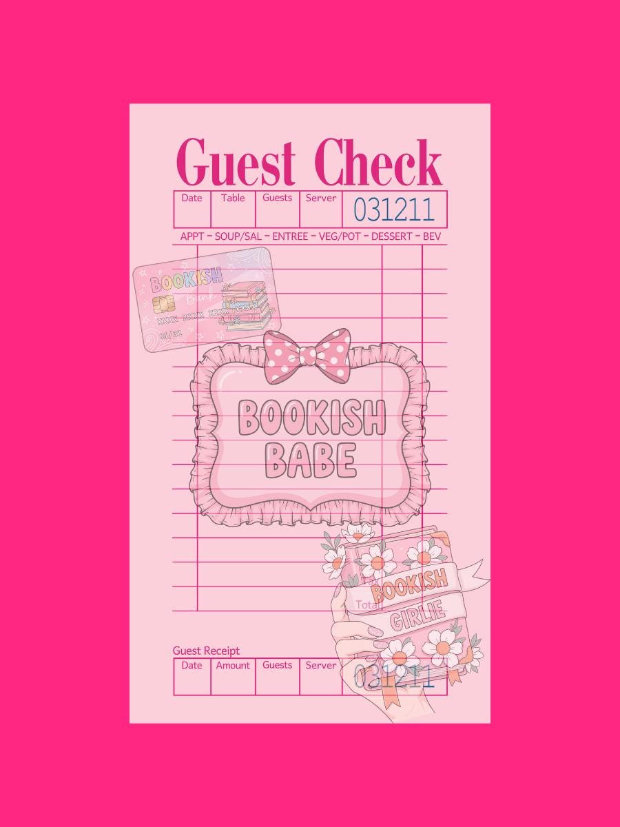 Bookish Guest Checks