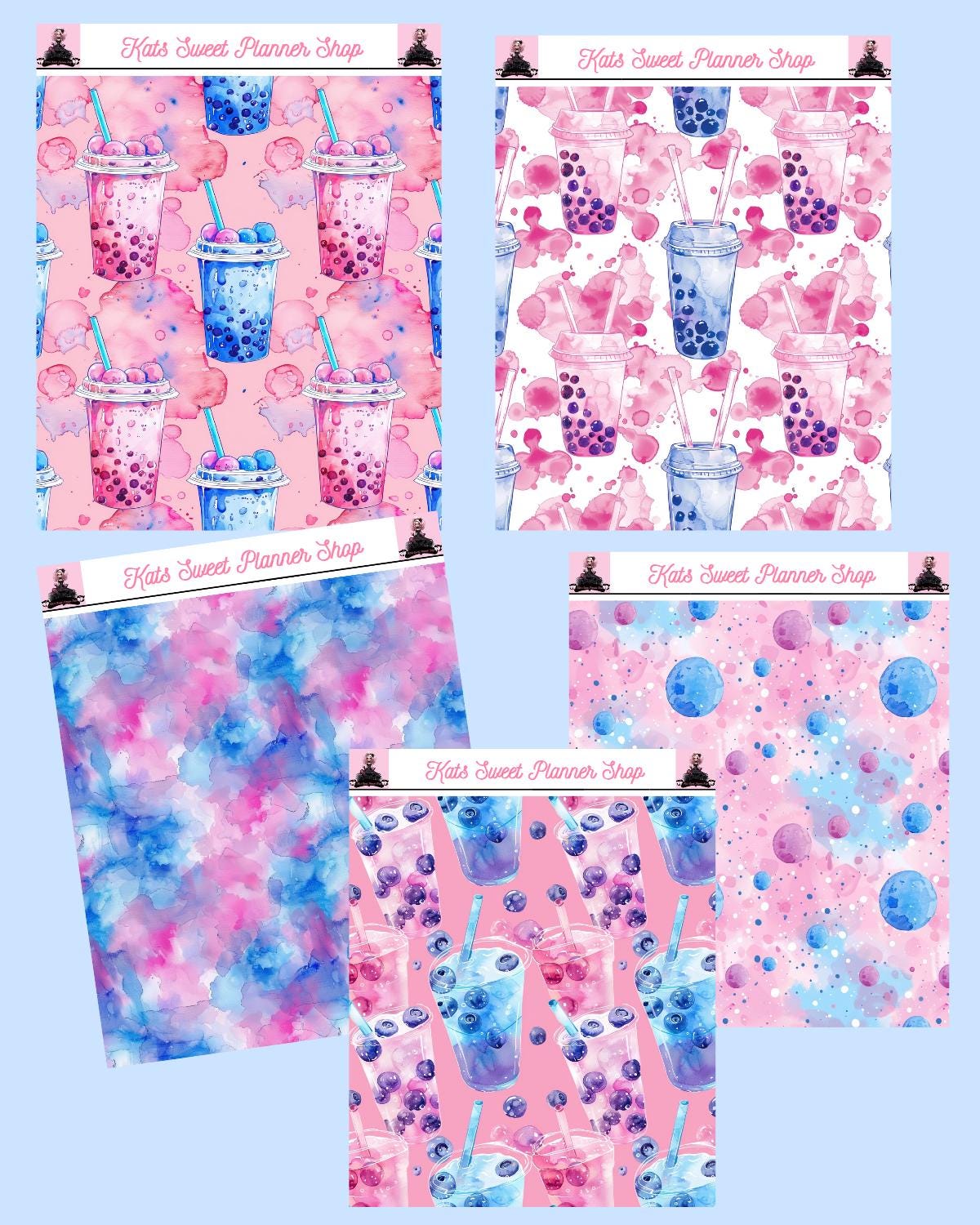 Boba Girls Tear Sticker Sheets