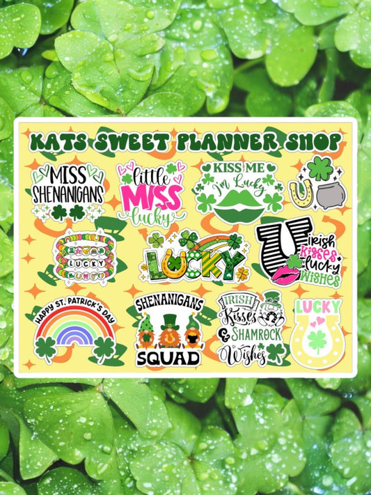 St Patrick's Day Big Sticker Sheet