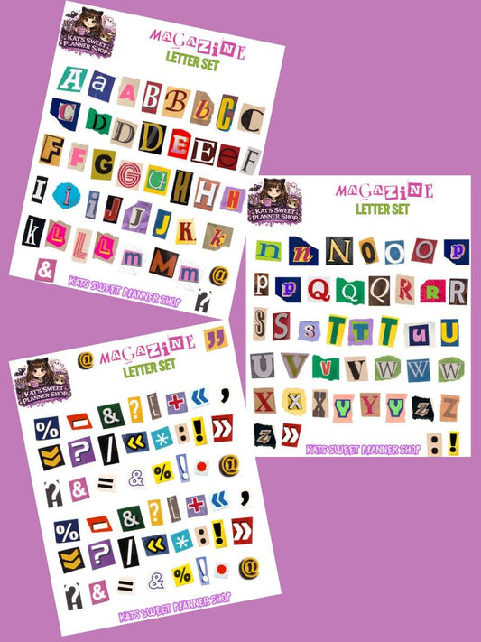 Magazine Letter Set