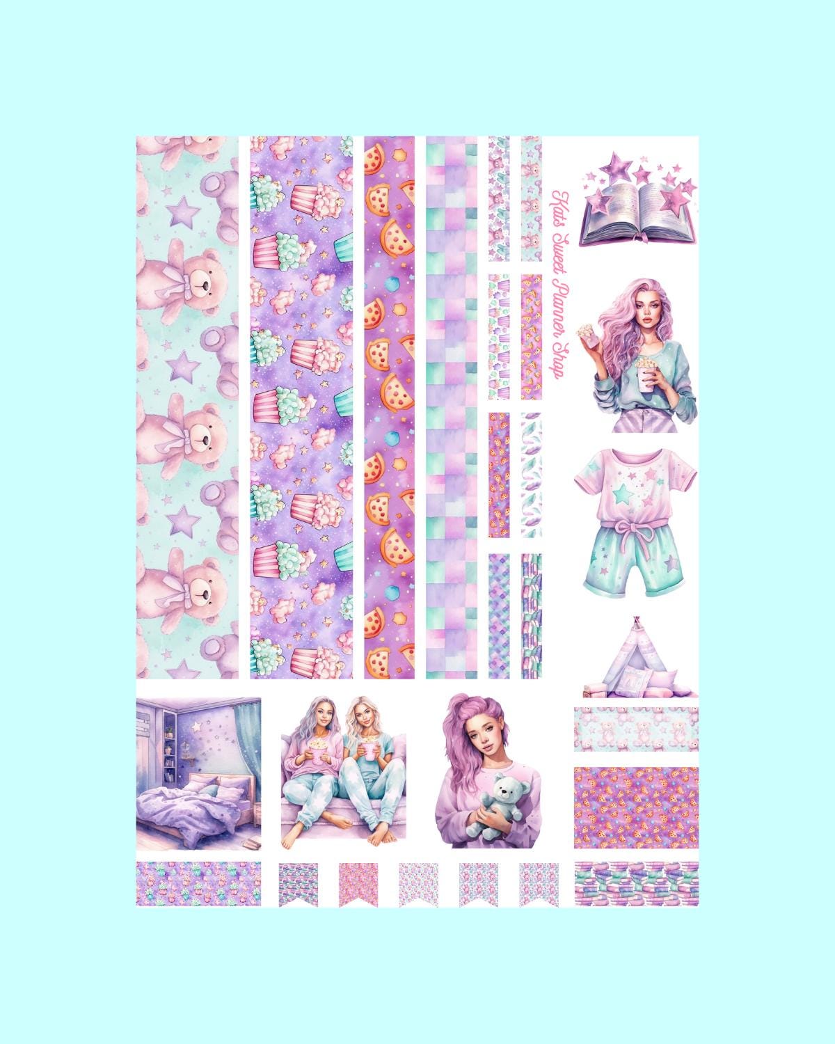 Pajama Weekend Sticker & Washi Sheet