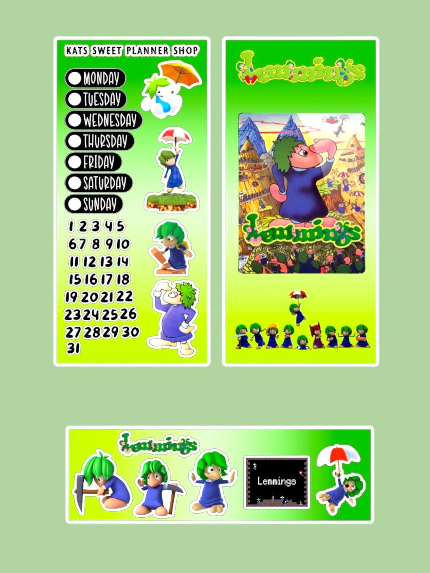Lemmings Sticker Kit