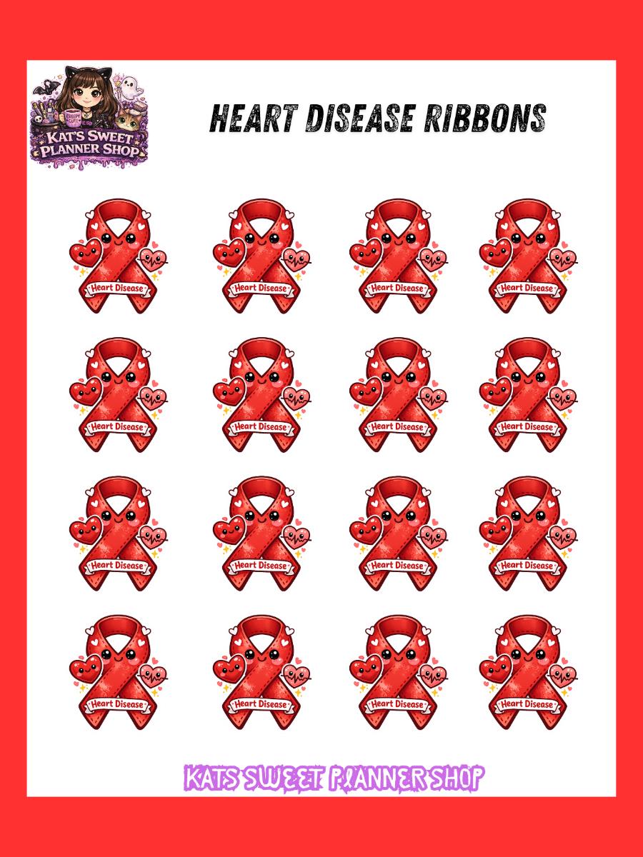 Heart Disease Ribbons