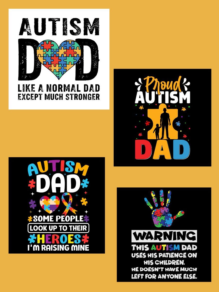 Autism Dad Die Cuts