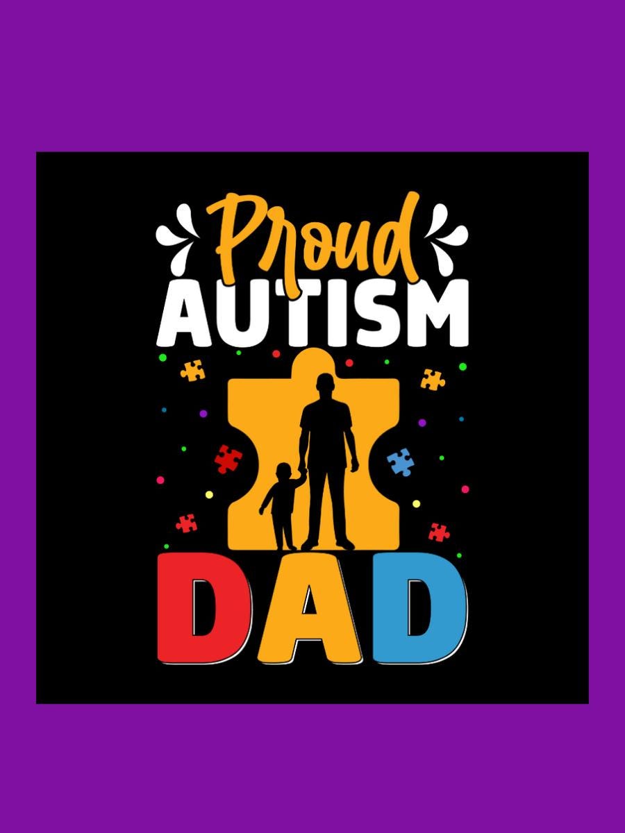 Autism Dad Die Cuts