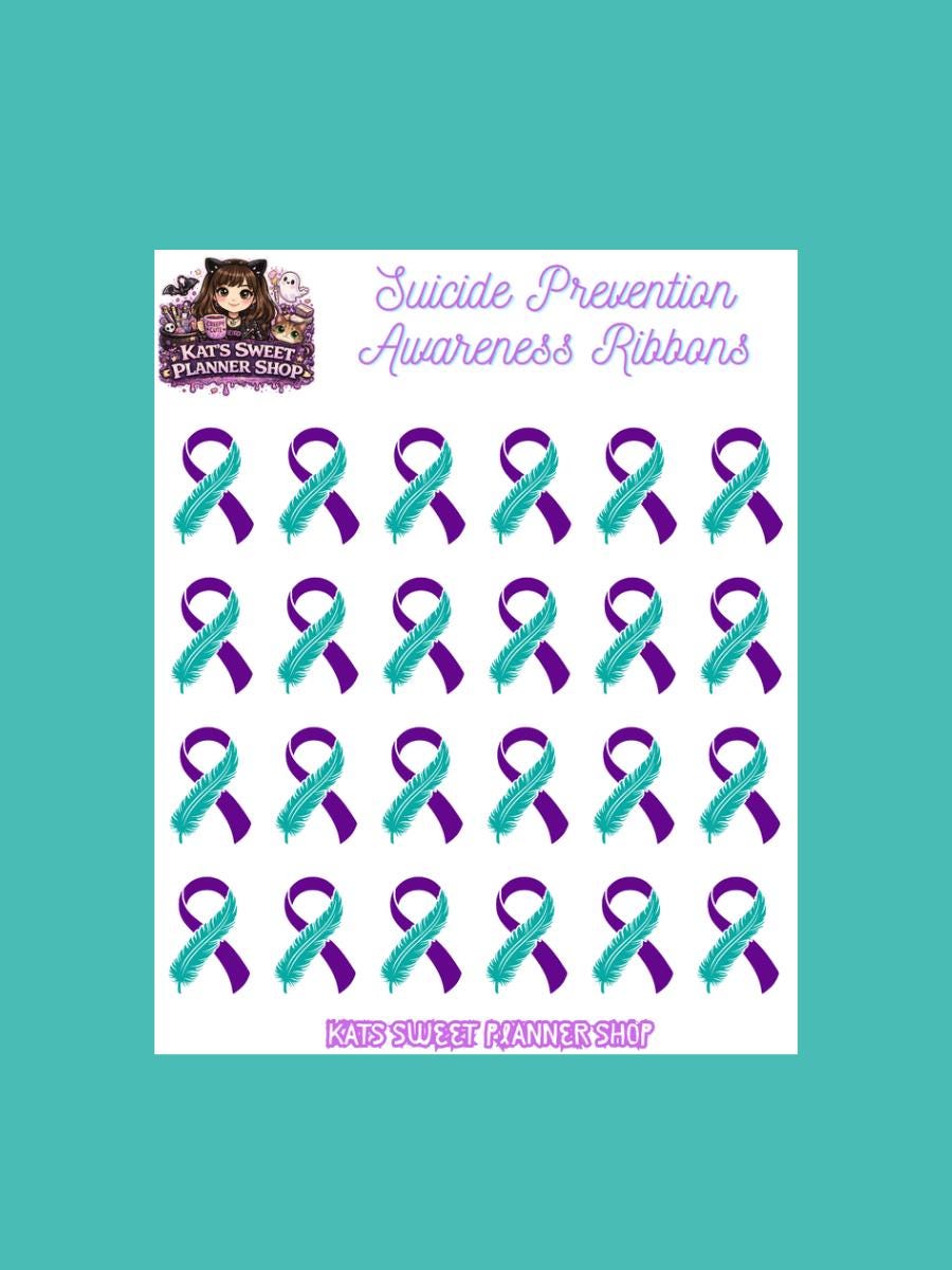 Suicide Prevention Awareness Ribbons