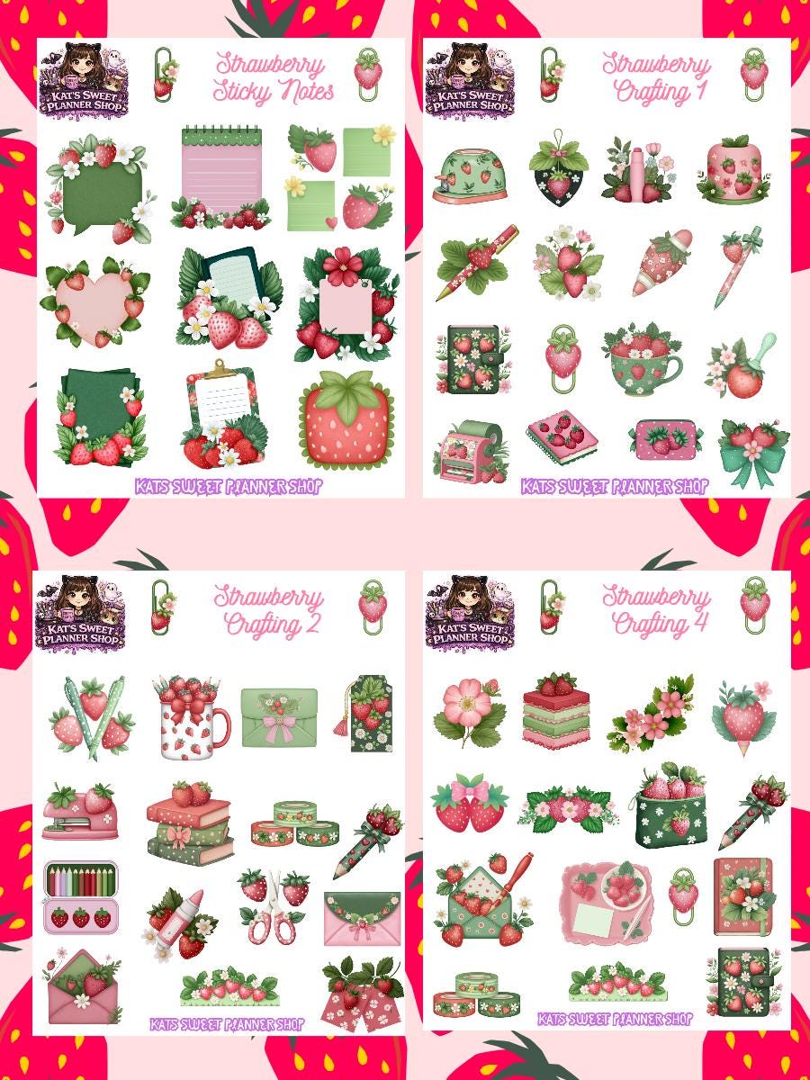 Strawberry Crafting Deco Kit