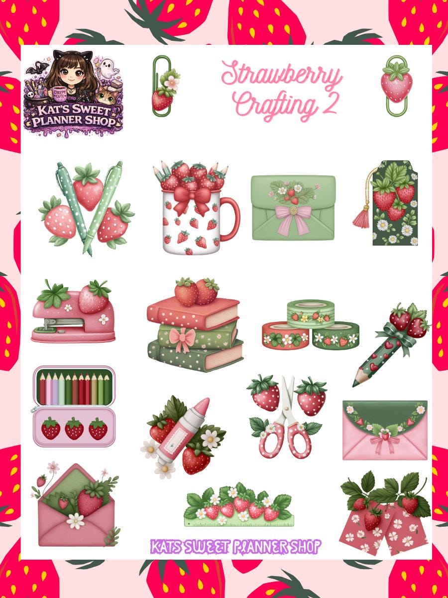 Strawberry Crafting Deco Kit