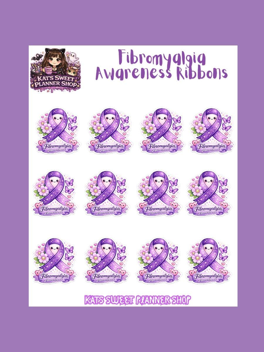 Fibromyalgia Awareness Ribbons