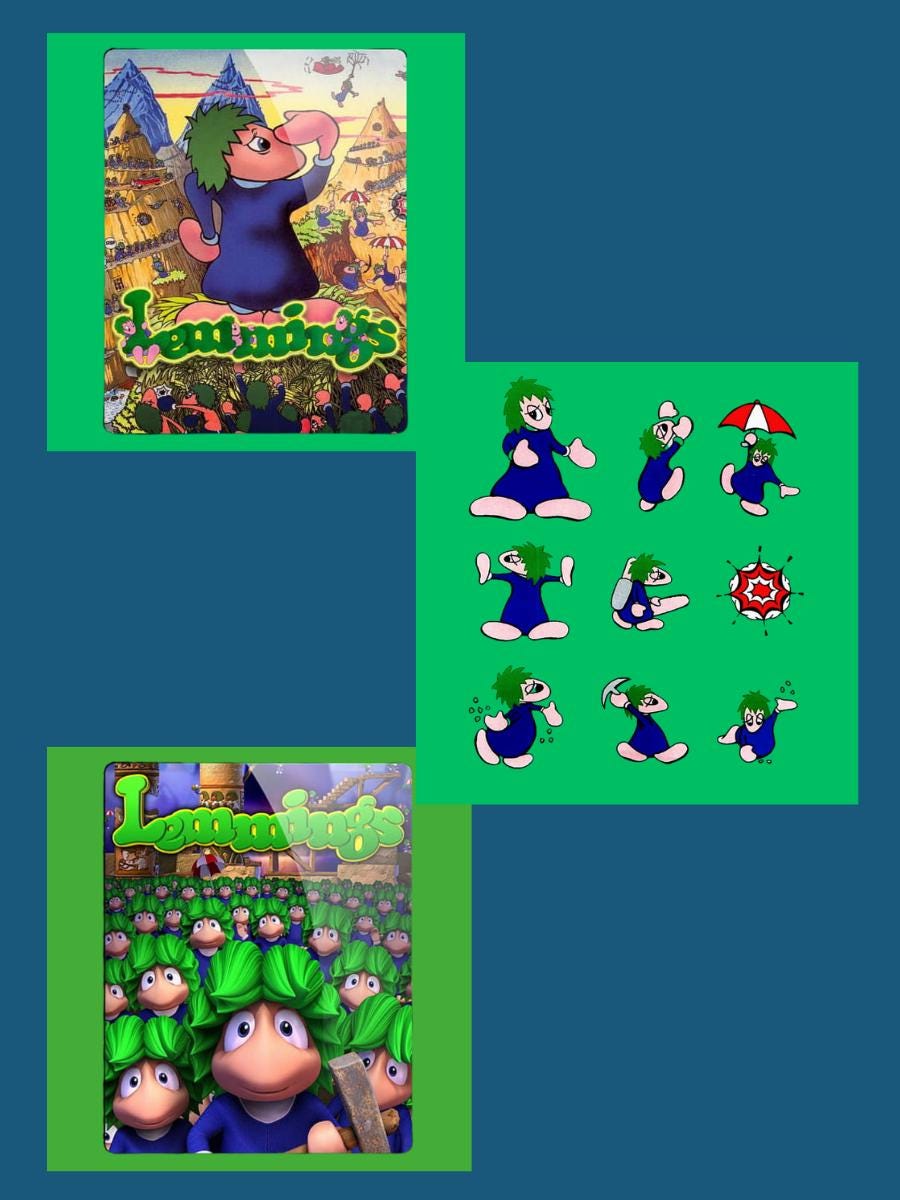 Lemmings Die Cuts