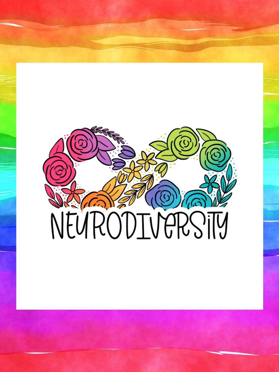 Neurodivergency Rainbow Infinity Symbol Die Cut