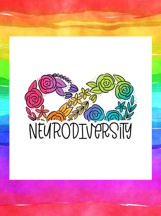 Neurodivergency Rainbow Infinity Symbol Die Cut