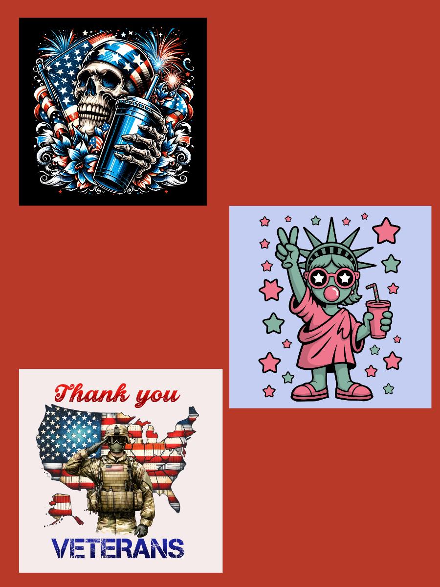 Patriotic Die Cuts