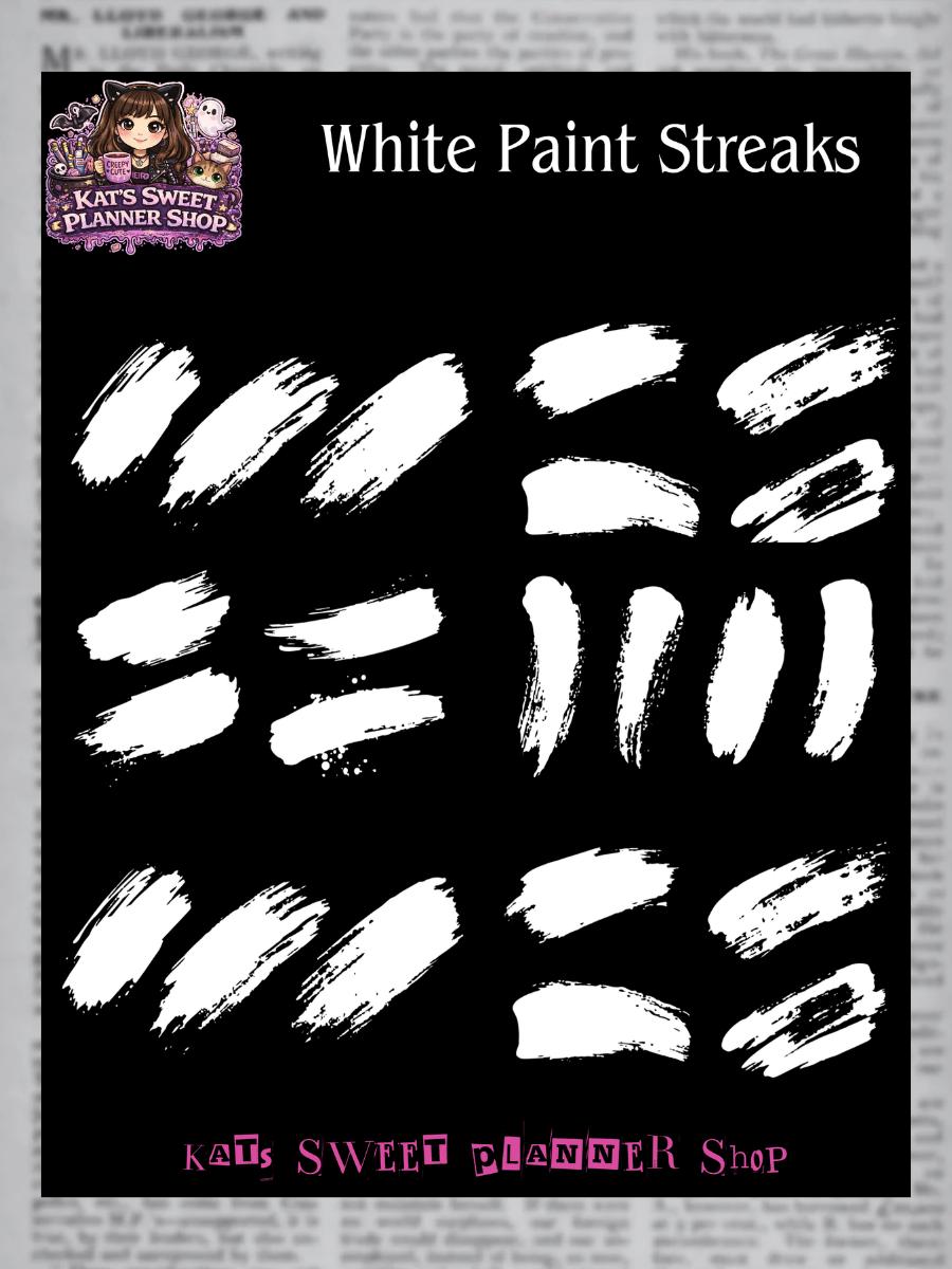 White Paint Streaks