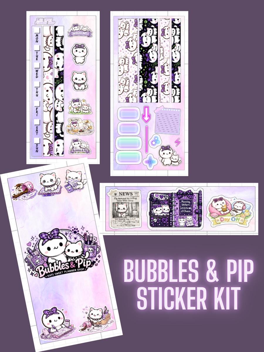 Bubbles & Pip- Sticker Kit