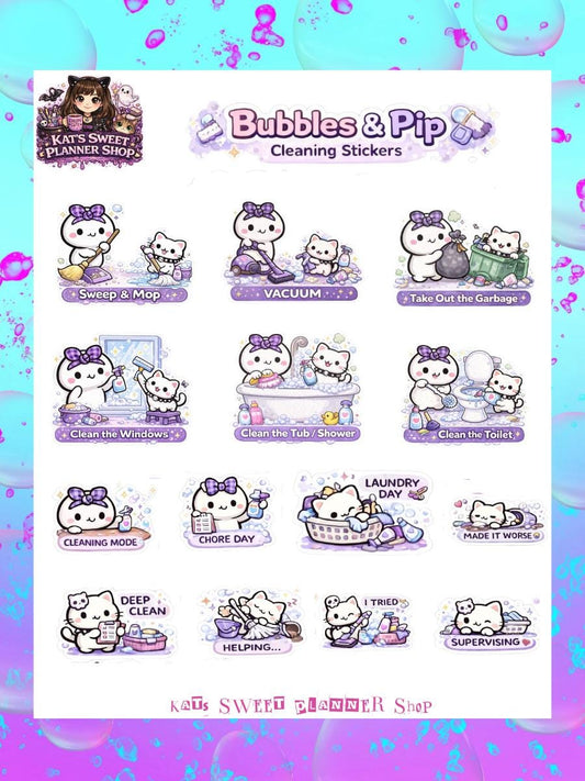 Bubbles & Pip - Cleaning