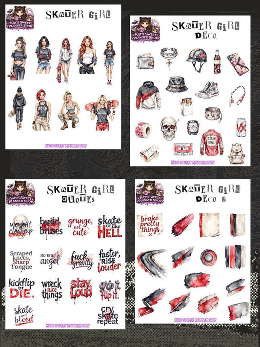 Skater Girl Deco Set