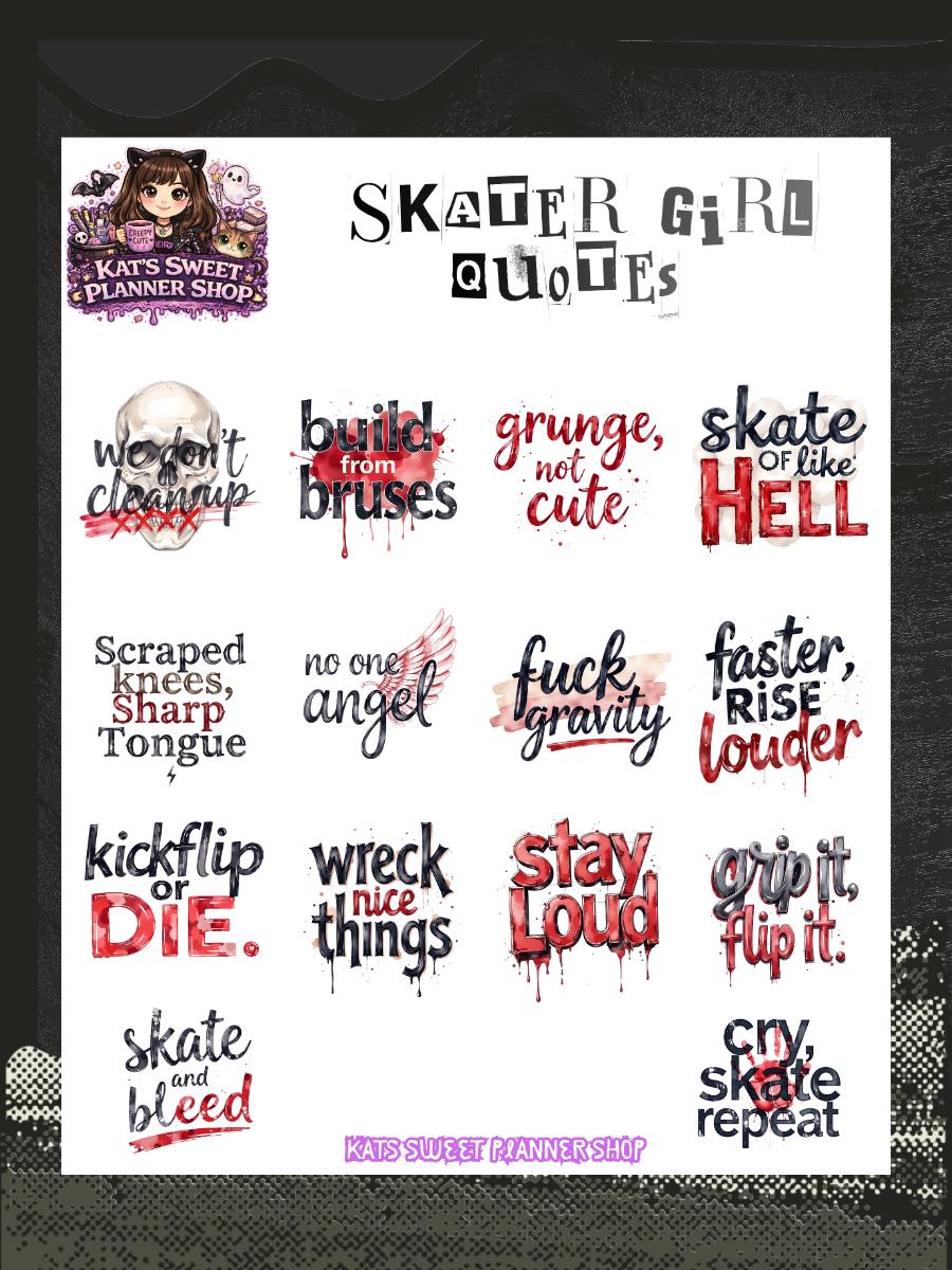 Skater Girl Deco Set