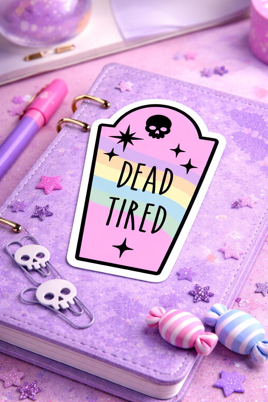 Dead Tired Die Cut