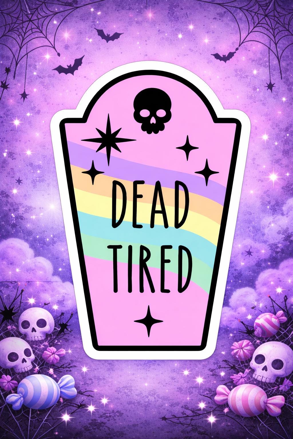 Dead Tired Die Cut