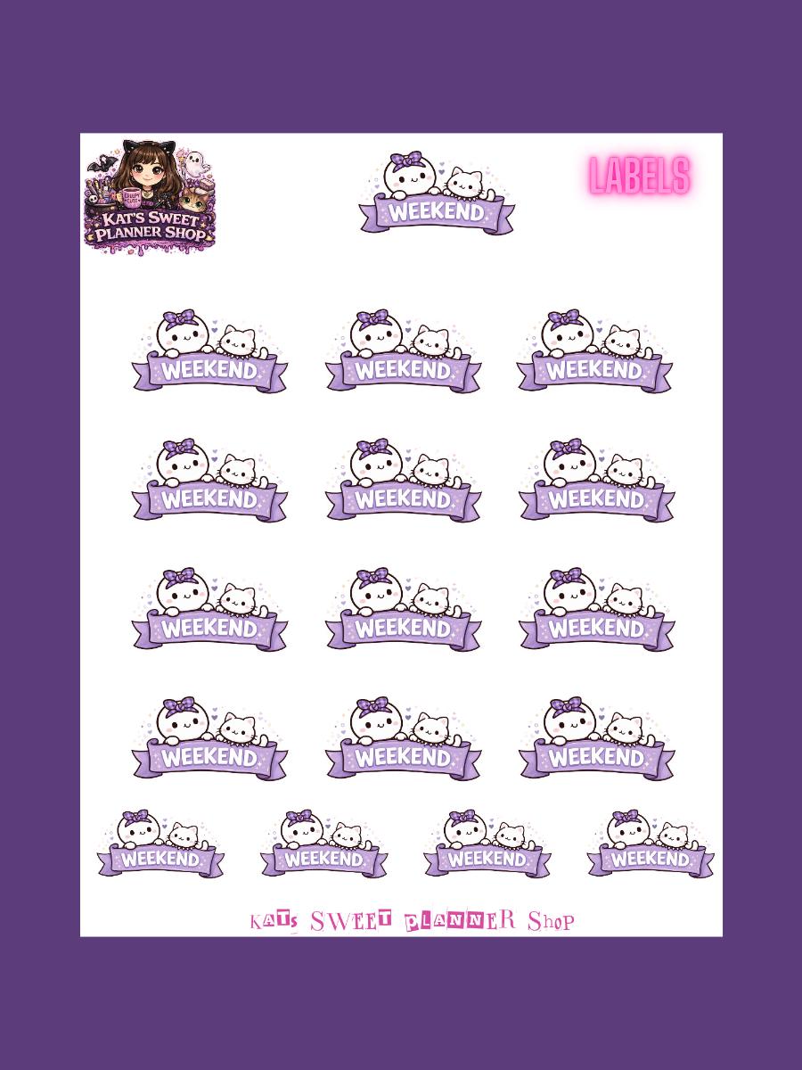Bubbles & Pip - Weekend Banners