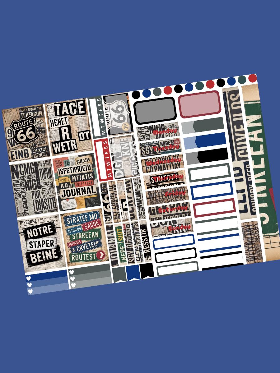 Punk Mini Sticker Kits